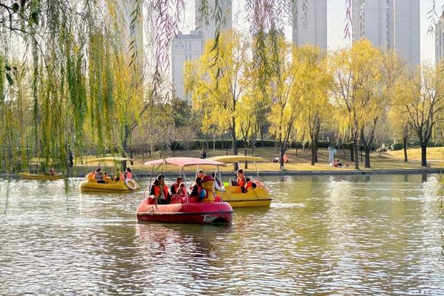 冬日里的北海公园尽显生态宜居画卷