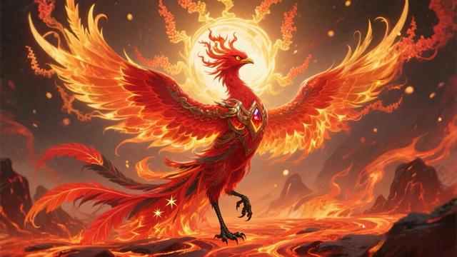 洛克王国南圣兽朱雀（四大神兽之一朱雀）