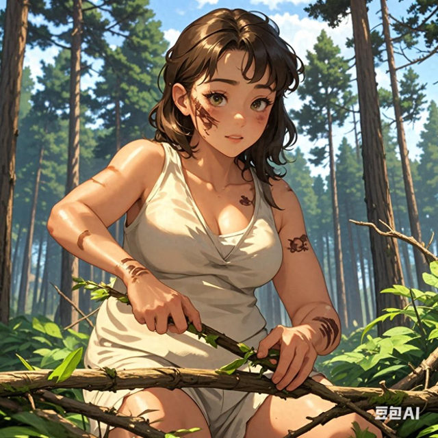 3. 荒野求生14天结束！女子从微胖到“闪电身材”，过程太拼了