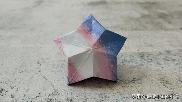 折星星的方法简单（五角星钻石折纸教程图解）