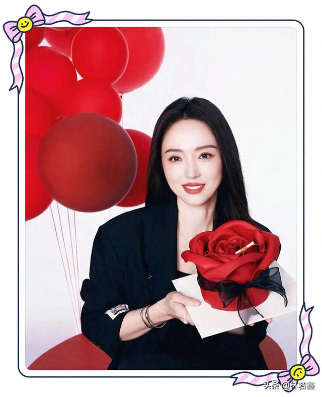 佟丽娅为董璇庆生,晒与董璇张维伊合影,张维伊穿着皮衣帅气十足