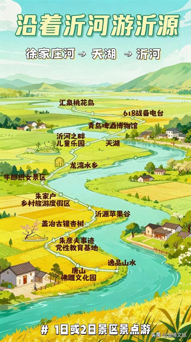 两日超全游玩攻略!秋日沿河而行,淄博这条线路藏着太多宝藏打卡点~