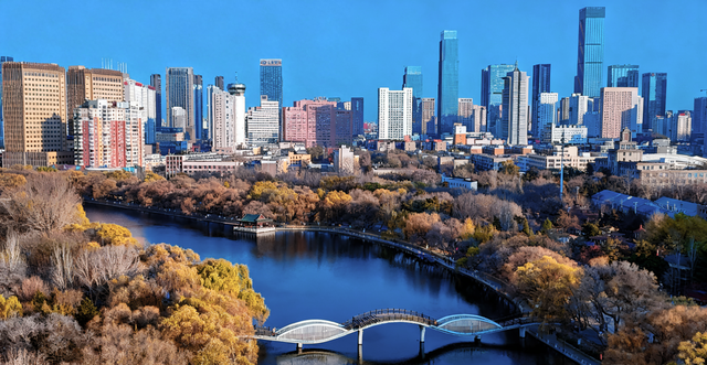 沈阳百里运河天蓝水清