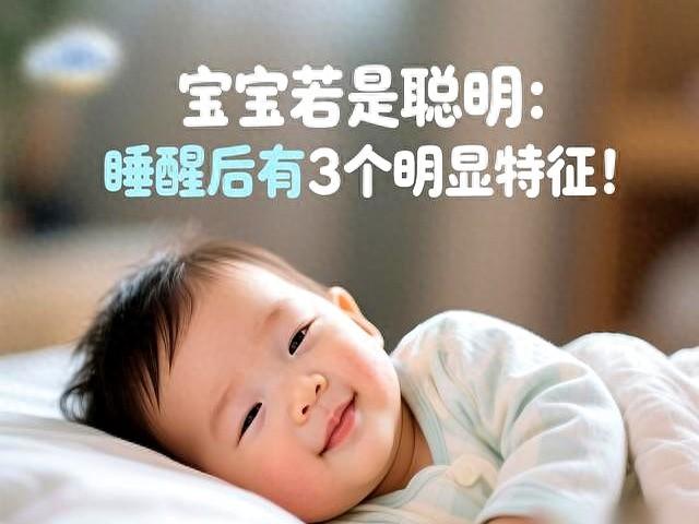 宝宝若是聪明：睡醒后有3个明显特征。只要占一个就是聪明