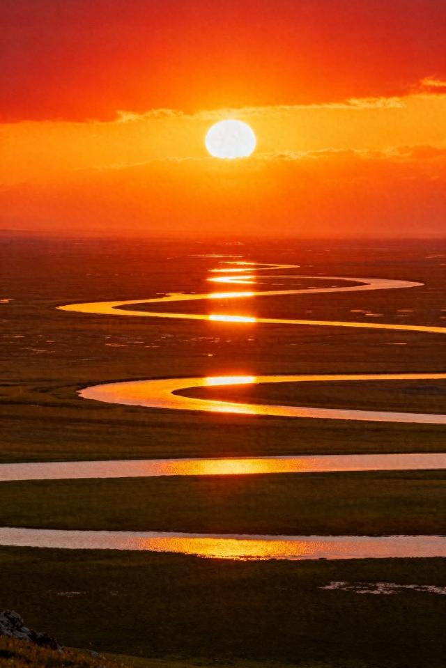 分享图片一日出东方美景，真是太美了！