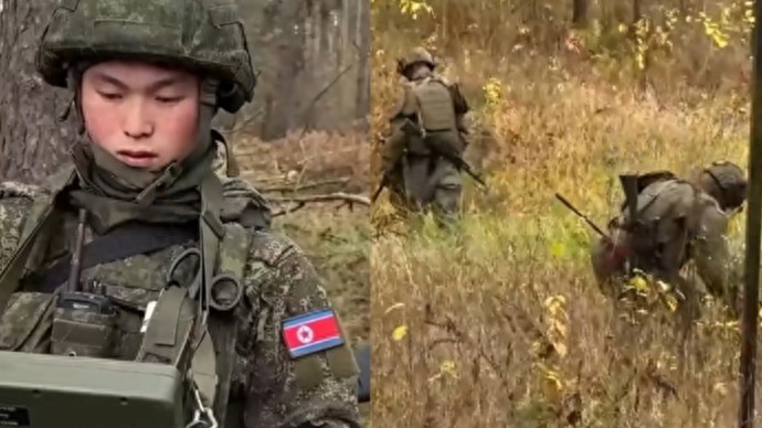 朝鲜部队在俄罗斯排雷 画面曝光