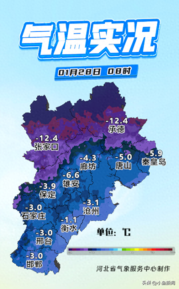 明儿起河北再迎降雪！局地中雪！个别地点大雪！