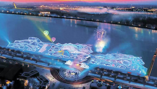 哈尔滨第八届松花江冰雪嘉年华建设稳步推进