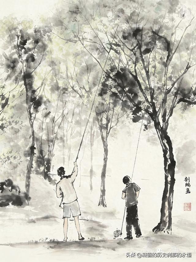 夏季在陶然亭公园粘“叽鸟儿”、蜻蜓