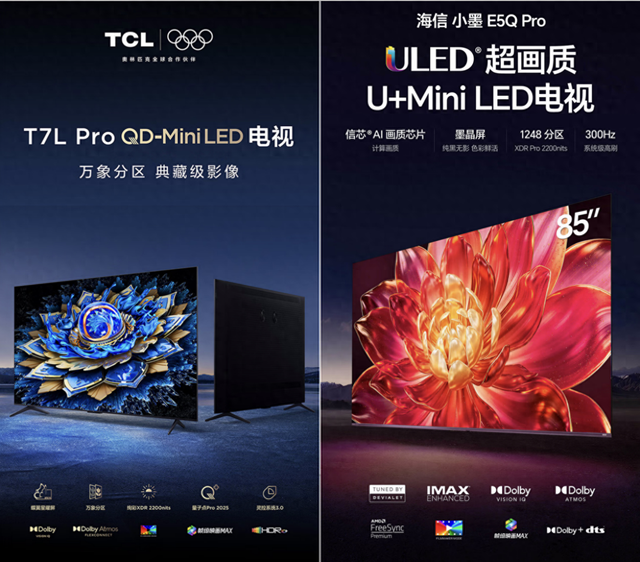 Mini LED电视别乱选！一文读懂TCL和海信谁更适合你