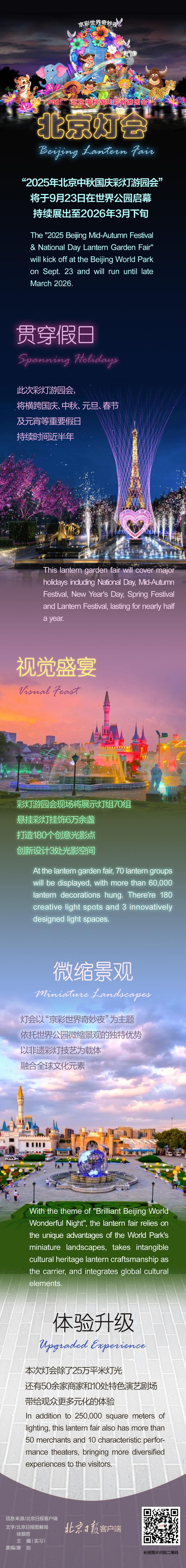 2025北京中秋国庆彩灯游园会精彩之处，一图速览