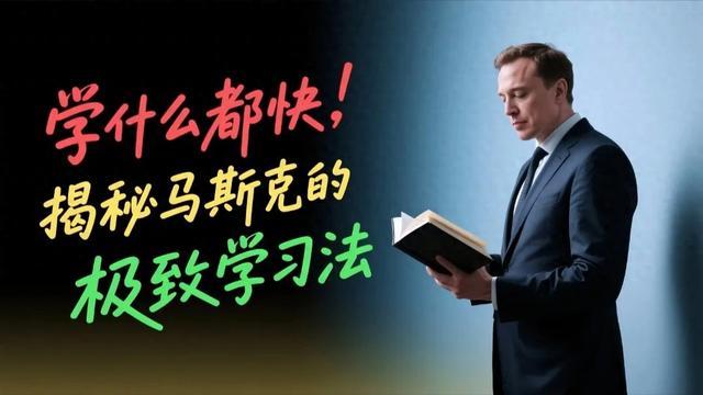 学什么都快，揭秘马斯克的“极致学习法”，普通人快速翻身的关键