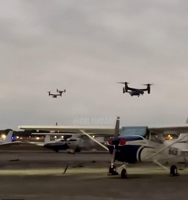 美国民众对盘旋的军机感到不安，官员称是一场神秘的“演习排练	”