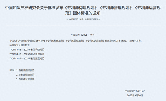 喜报！爱集微参与制定的《专利池管理规范》团体标准获批发布
