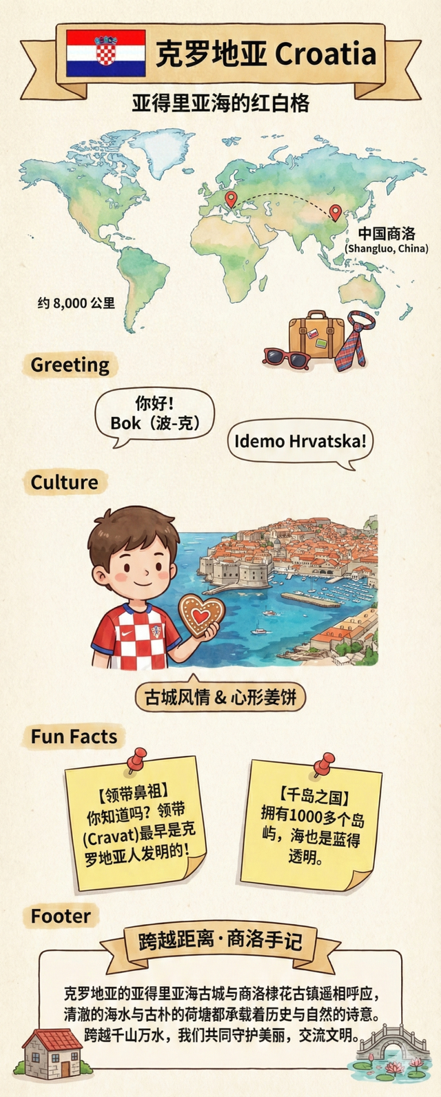 【跟着U15看世界】“亚得里亚海的红白格”——克罗地亚