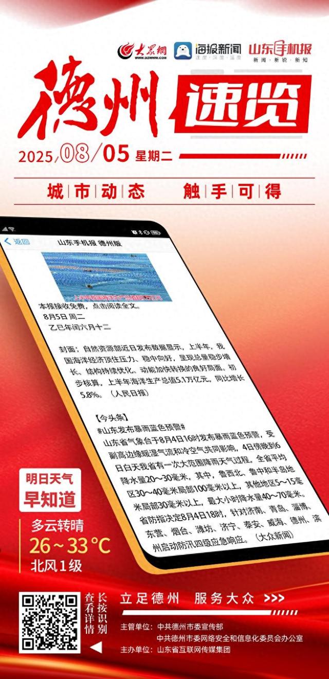 德州速览丨2025年8月5日 星期二