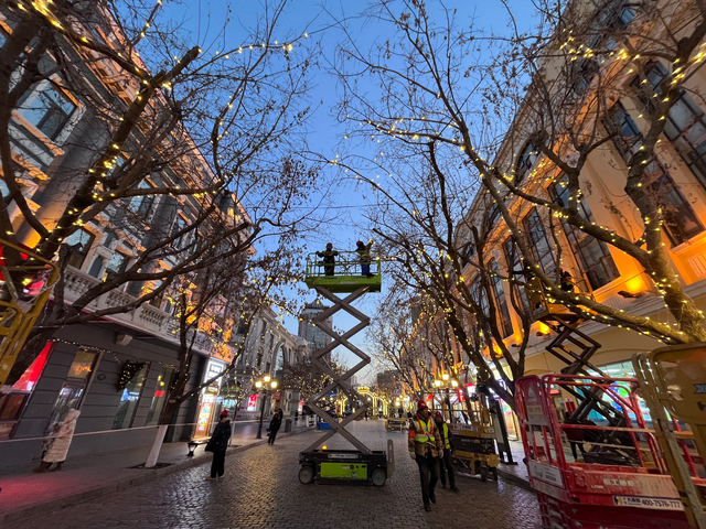 亮灯倒计时！瑞马踏雪迎宾客，中央大街用光影“复活” 冰雪童话