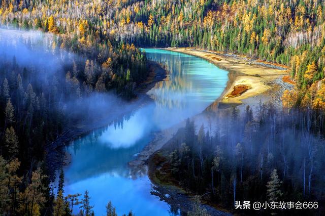 充满诗意的喀纳斯月亮湾