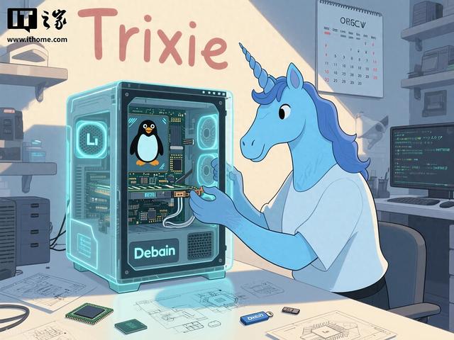 Debian 13“Trixie”稳定版发布：升级Linux内核6.12