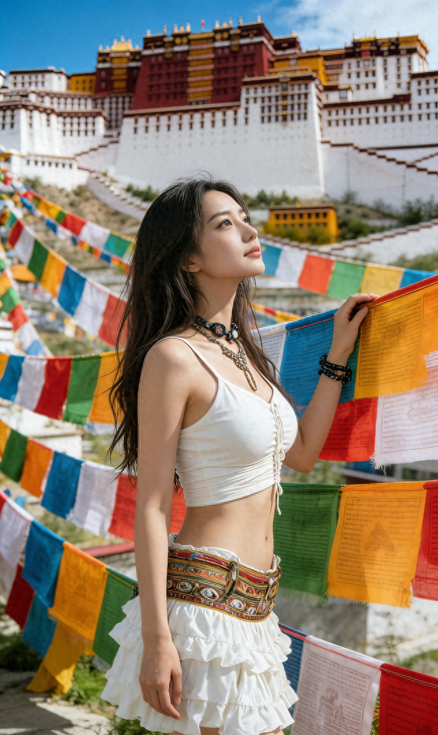 被日光裹住的瞬间，我成了布宫风景的一部分。