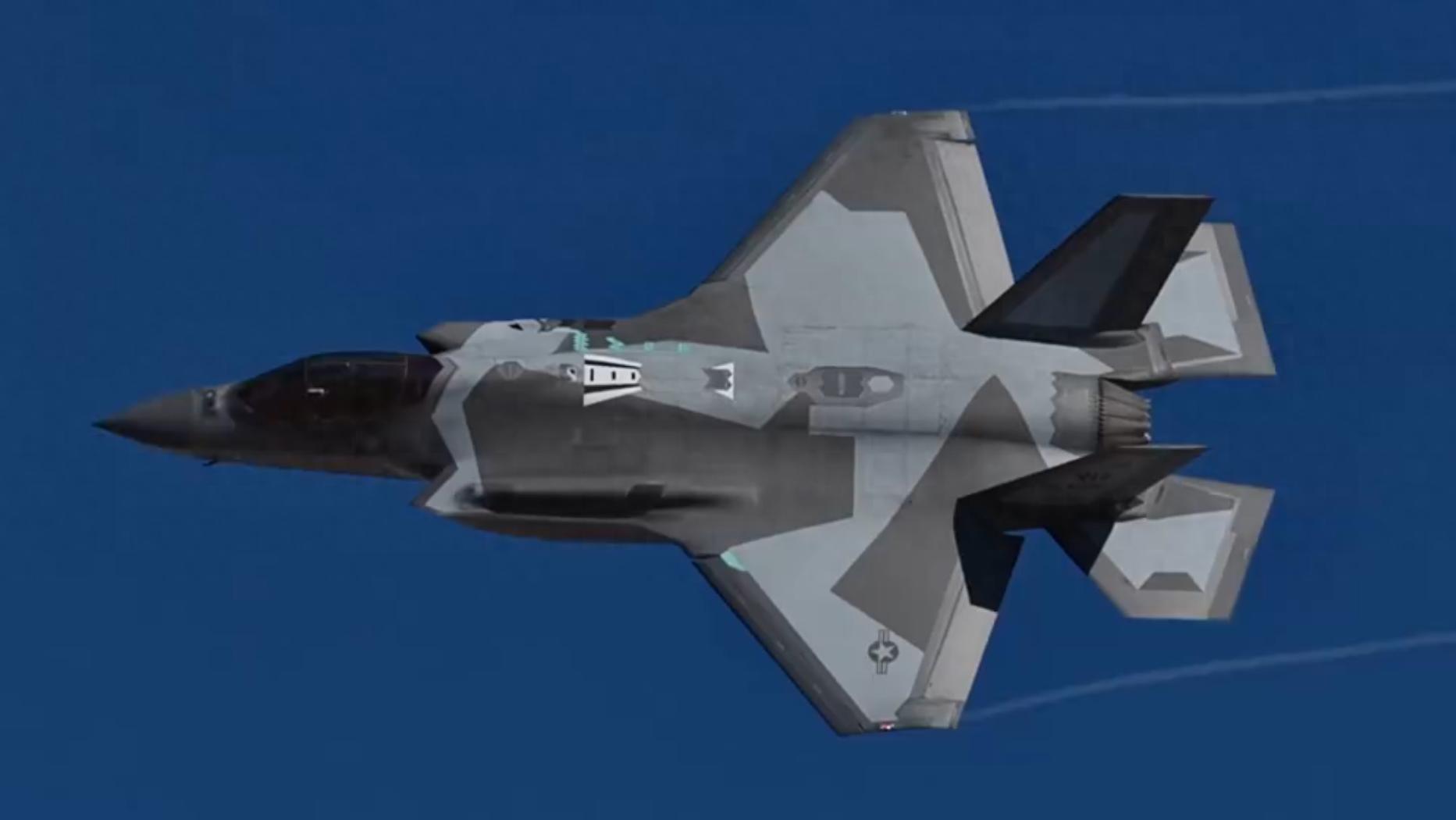 红旗演习首次:美军F-35B模拟歼20歼35