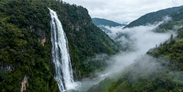 《赴一场哀牢山的瀑，撞进自然的诗意里》