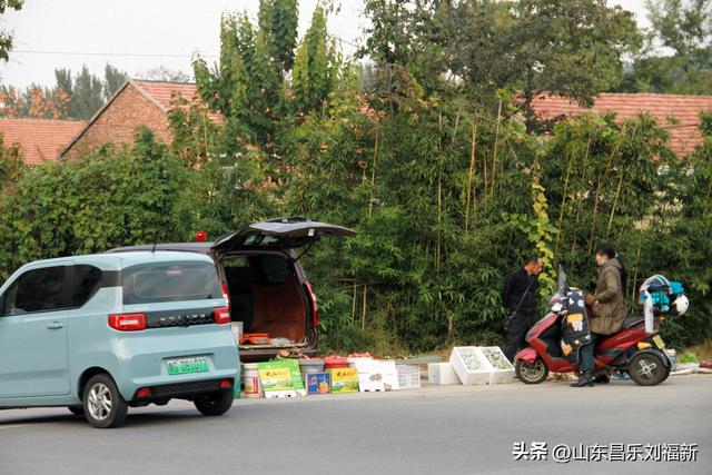一河两路东端的烧烤场一带暮秋景色