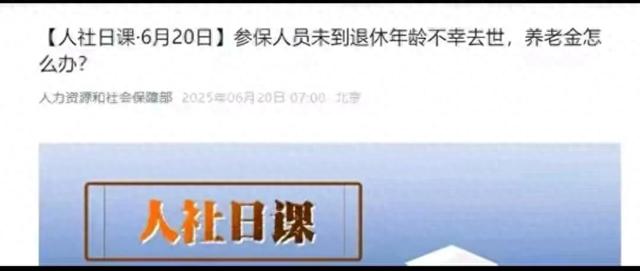 养老金悬而未决，人社部缺悄然抛出“人生意外”的应对指南。
