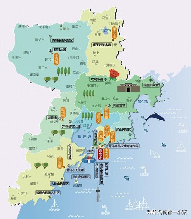 山东青岛，四大古城