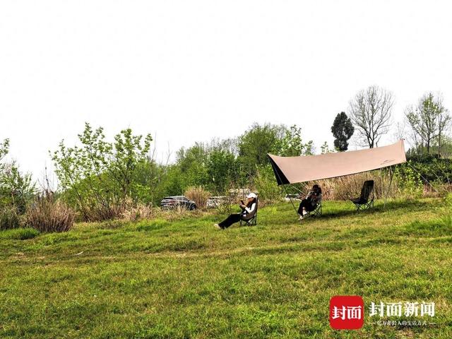 四川达州的“桥湾春色”美出圈 巴河岸边花海露营正当时