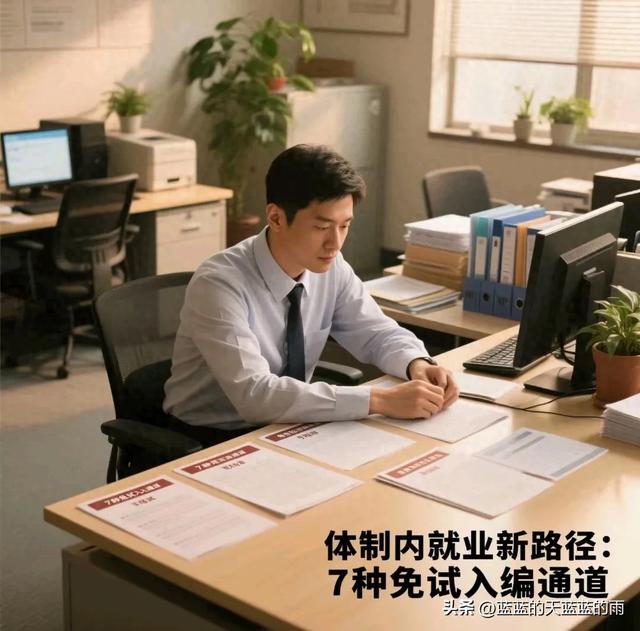体制内就业新路径：7种免试入编通道，千万别错过！（2025版）