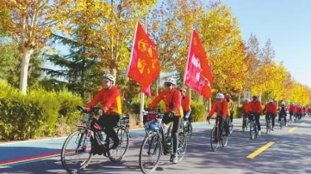 河畔骑行绿道美