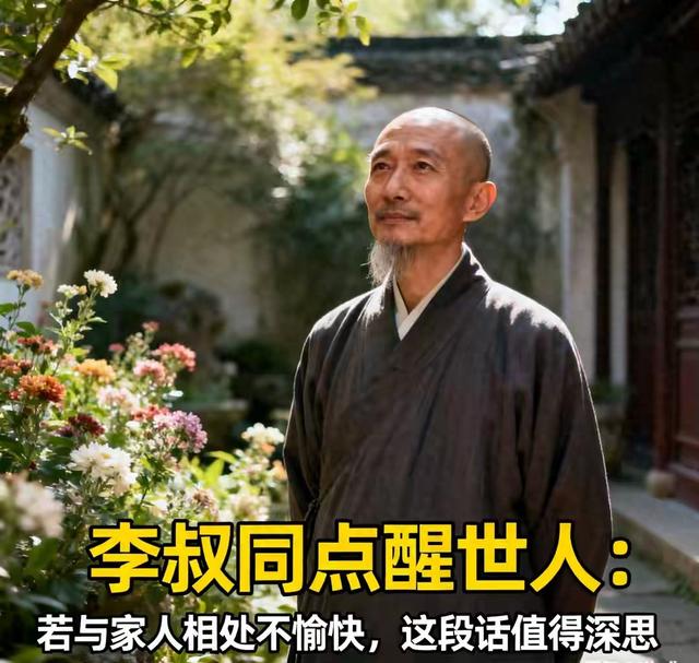 弘一法师的智慧箴言家庭不是讲理的地方而是讲情的港湾