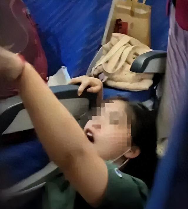 飞机打架后续：一家四口齐上阵，女子被推倒在地，始作俑者是孩子