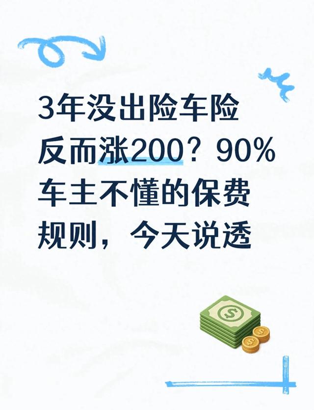 出一次险第二年保费多出多少(3年没出险车险反而涨20090车主不懂的保费规则)