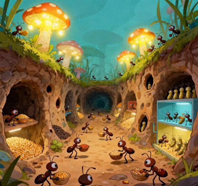 蚂蚁王国游戏电脑（陈家坪小学晨曦幼儿园创意美术蚂蚁王国）