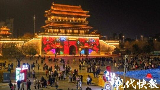 2026淮安运河灯会璀璨启幕，“Horse临门”点亮漕运门