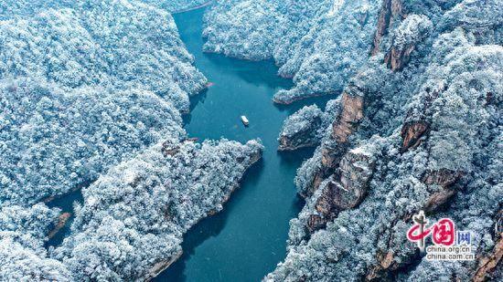 12月可赏张家界武陵源绝美冬日仙境(组图)