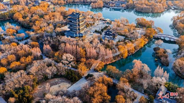 大明湖冬景如画