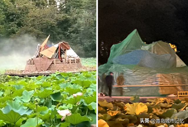 中山公园小西湖凉亭倒塌两个多月，现状依旧