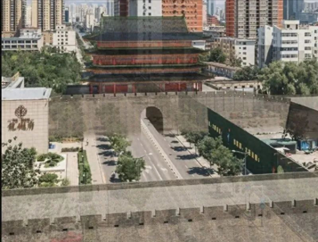 太原新建路公交站亭剔除城楼坐标，旱西门水西门传承600年后消失
