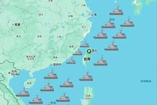 8国已派兵过台海，白宫通告全球，不许改变现状，解放军3路出动