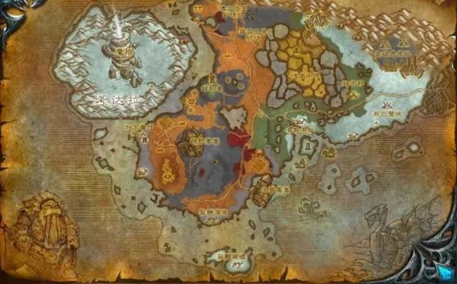 洛克王国巨龙神殿在哪（魔兽WLK地图介绍北风苔原龙骨荒野）