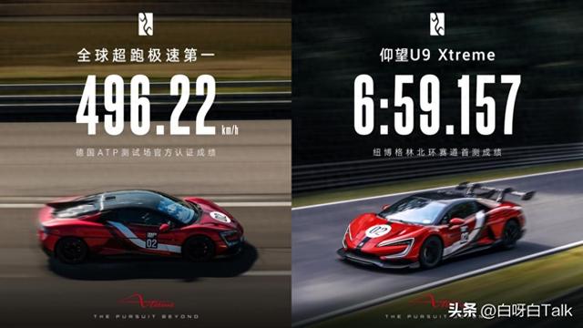 仰望U9 Xtreme以496.22km/h刷新全球汽车极速纪录