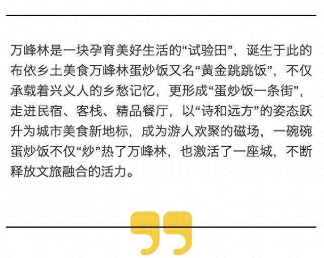 一碗蛋炒饭炒热一座城——黔西南兴义万峰林蛋炒饭的“流量密码”
