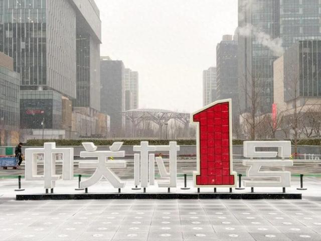 北京初雪限定浪漫！快来打卡中关村产业园地标雪景