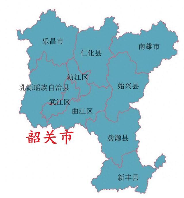 广东韶关邮政编码（广东省韶关市10县区县级市概况）