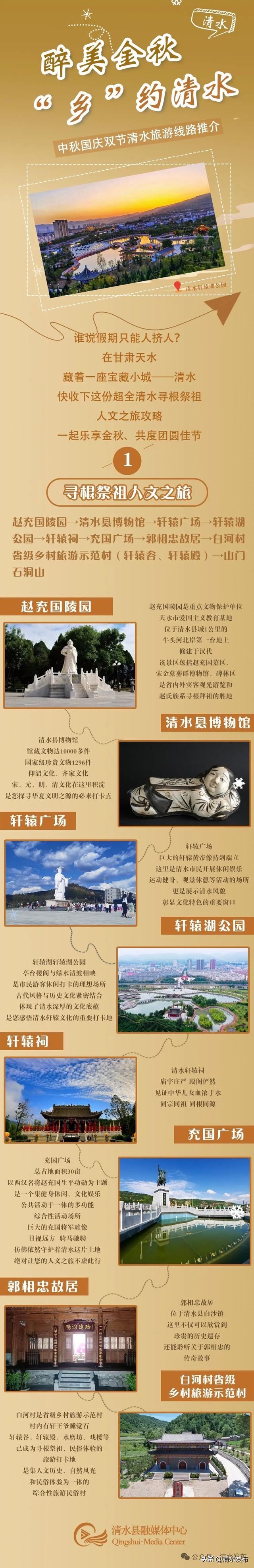 【醉美金秋 “乡”约清水 | 海报】清水寻根祭祖人文之旅攻略来啦！