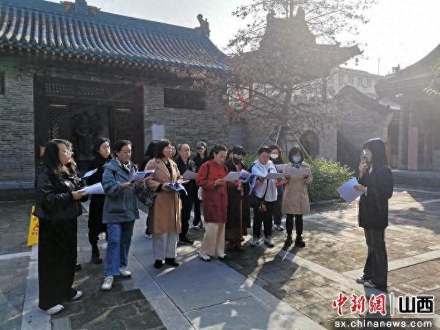 太原文博志愿者在千年古刹普光寺开展研学活动