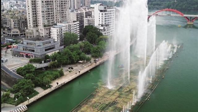 柳州市柳江水上音乐喷泉恢复开放